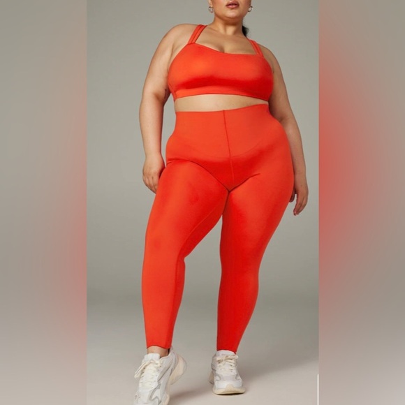 Savage X Fenty Woman’s Hot-line High Waist Leggings Fiesta Red 2X NWT Contouring - Picture 3 of 11